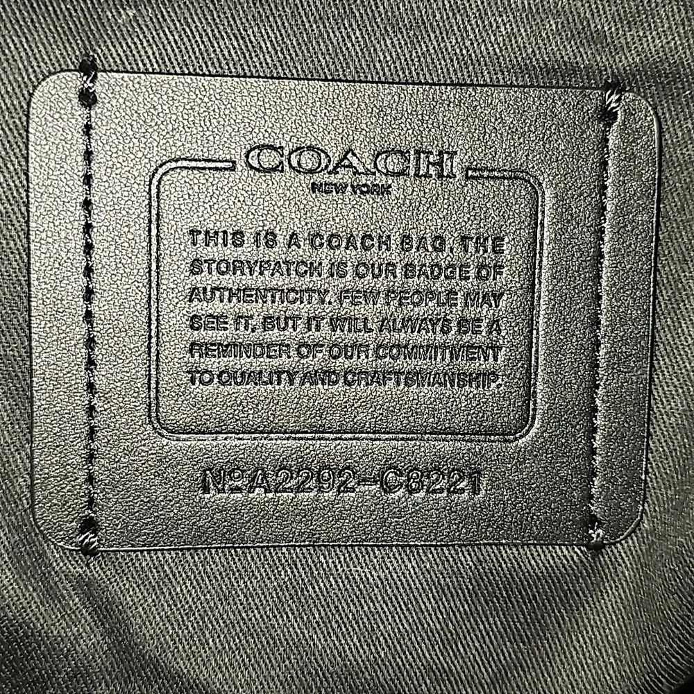 Coach Tote Bag 38 In Colorblock - Indigo Blue - Picture 11 of 13